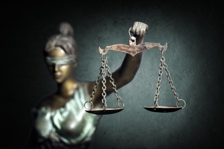 Scales of USA justice