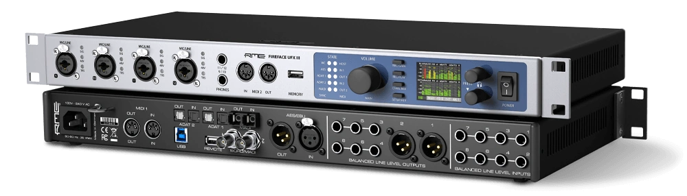 RME UFX III (front and back)
