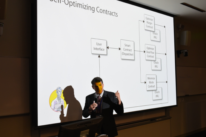 Mike Slinn talking about self-optimizing contracts