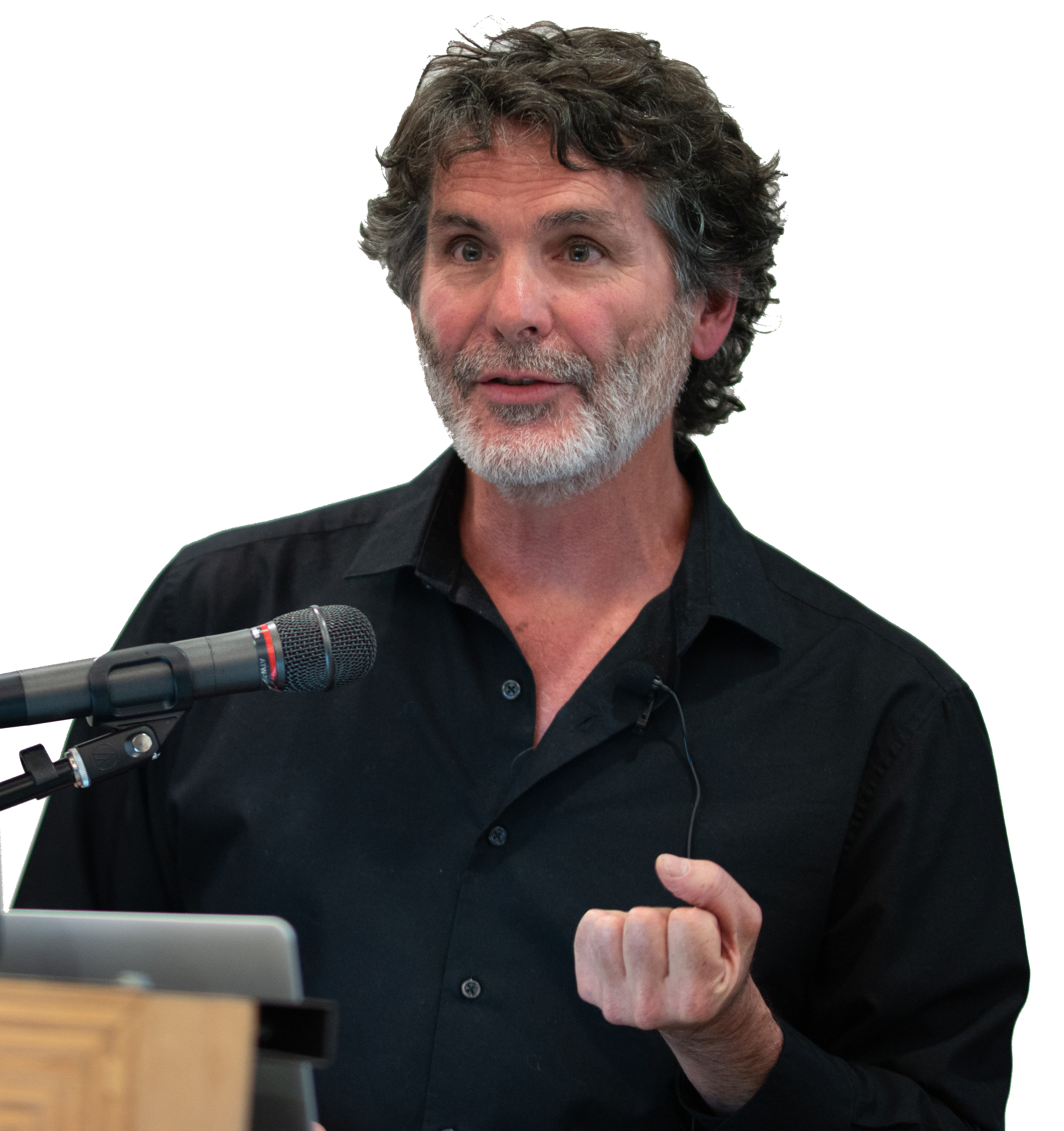 The author, Mike Slinn, presenting for his USA audience